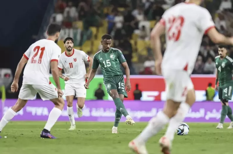 مباراة السعودية والأردن